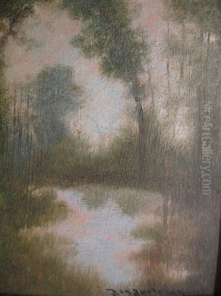 Summer Landscape With Pond - view 1