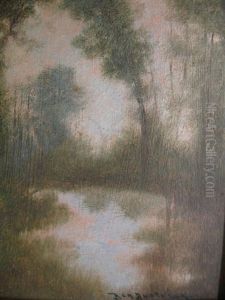 Summer Landscape With Pond Summer Landscape With Pond