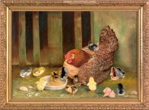 Of A Hen And Thirteen Chicks by Ben Austrian