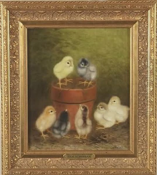 Clay Flower Pot With Chickens - view 1