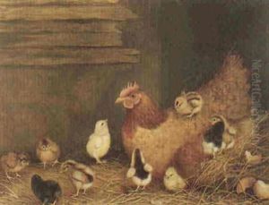 Mother Hen And Her New Brood