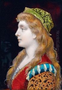 Profil De Femme De La Renaissance by Eugene Autran