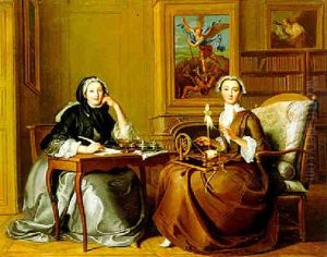 A Conversation Piece: Two Ladies In An Interior (g. De Noailles, Duchesse De Villars, And L. De Noailles, Duchesse De Caumont?) A Conversation Piece: Two Ladies In An Interior (g. De Noailles, Duchesse De Villars, And L. De Noailles, Duchesse De Caumont?)