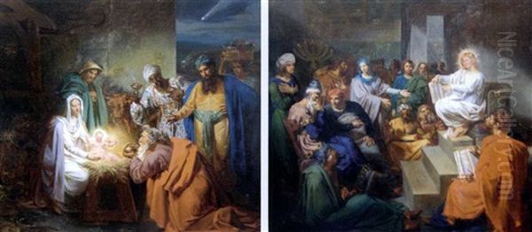 L'adoration Des Mages (+ Jesus Au Temple; Pair) - view 1