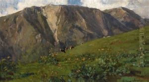Fruhling In Den Bergen by Vittorio Avanzi