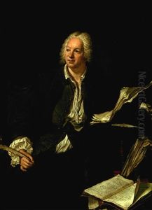 Portrai De Jean-baptiste Rousseau, Poete Et Ecrivain (collab. W/artist's Own Atelier) by Jacques-Andre-Joseph Aved