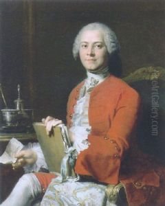 Portrait Of M. Roques, In A Red Jacket, A Book In His Right Hand, A Letter In His Left