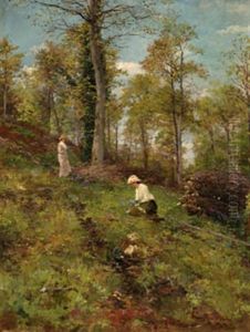 Dama En El Campo by Serafin Avendano