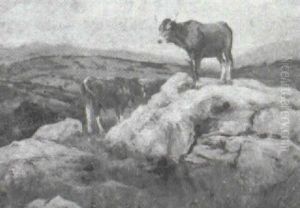 Vacas De Campo (asturias) by Serafin Avendano