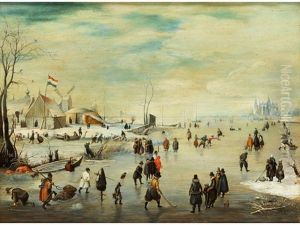Eisvergnugen by Hendrick Avercamp