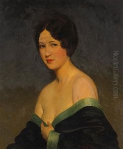 A Portrait Of The Artist's Wife, Estelle by Kenneth Newell Avery