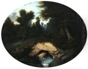 Woodscape By Fountainebleau by Jules Charles Aviat