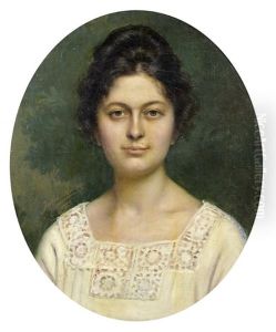 Andree Colette Hubert, Petite Fille De Jules Aviat by Jules Charles Aviat
