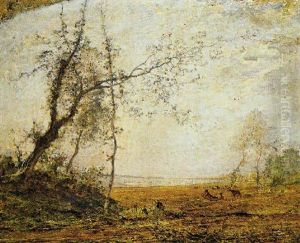 Paesaggio Lacustre Con Pastore by Vittorio Avondo