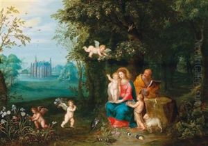 The Rest On The Flight Into Egypt by Peeter Van Avont