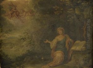 Madeleine Penitente In A Landscape by Peeter Van Avont