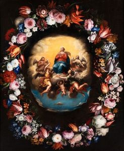 Himmelfahrt Mariens Im Blumenkranz by Peeter Van Avont