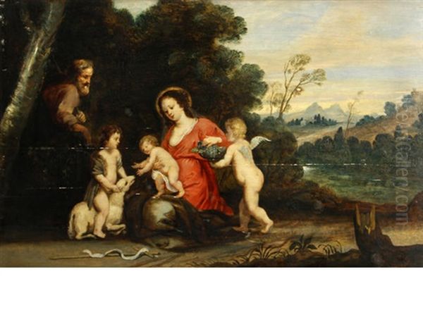 The Holy Family With Saint John The Baptist - view 1