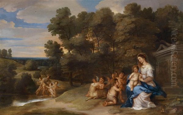 Die Rast Der Heiligen Familie Auf Der Flucht Nach Agypten - view 1
