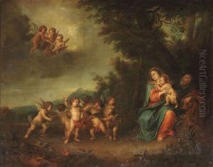 The Rest On The Flight Into Egypt by Peeter Van Avont