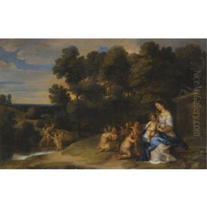 The Rest On The Flight To Egypt by Peeter Van Avont