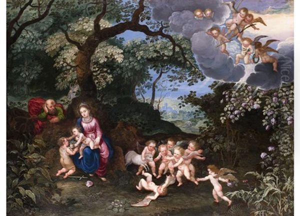 Die Heilige Familie Auf Der Flucht Nach Agypten - view 1