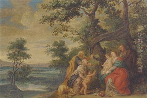 La Sainte Famille Dans Un Paysage - view 1
