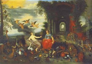 Allegorie De L'air Et Due Feu by Peeter Van Avont