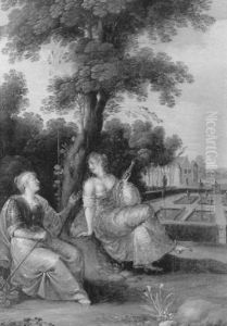 Vertumne Et Pomone by Peeter Van Avont