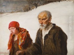 Old Age And Youth by Teodor Axentowicz