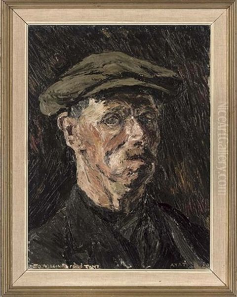 Portrait Of A Man In A Black Coat And Flat Cap - view 1