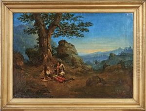 Tankred Erkennt Clorinda Nach Dem Kampf by Massimo D' Azeglio