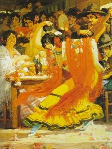 La Danseuse De Flamenco by Marius Ernest Joseph Azema
