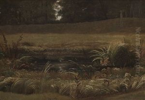 Landskap (study) by Knud (Andreassen) Baade
