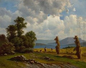 Studie Fra Kaarevig Pa Storoen by Knud (Andreassen) Baade