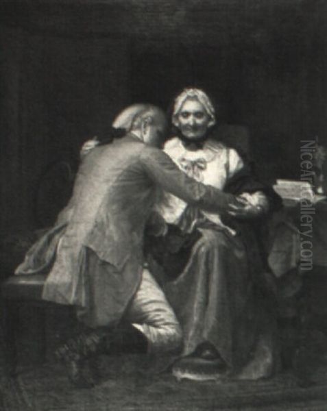 Washington Bidding Farewell To His Mother - view 1