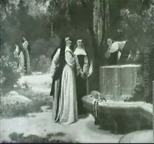 Nuns And Bluebirds by Louis Marie Baader