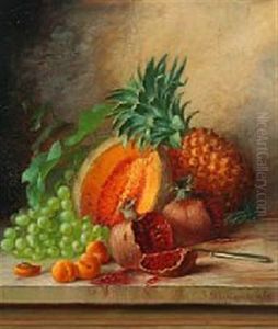 Still Life With Tropical Fruits by Alfrida Baadsgaard