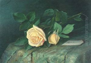 Roses On A by Alfrida Baadsgaard