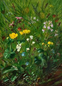 Forest Floor With Summer Flowers by Alfrida Baadsgaard