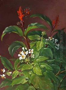 Opstilling Med Blomster by Alfrida Baadsgaard