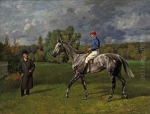Corelli Ii With Jockey And A Gentleman by Richard Benno Adam