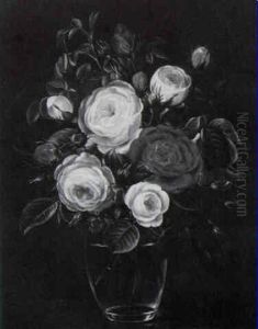 Roses In A Glass Vase Roses In A Glass Vase
