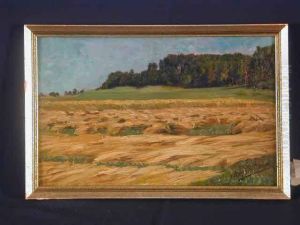 Landschaft Mit Weizenfeld by Richard Benno Adam