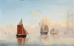 Seascape With Sailing Ships And Boats