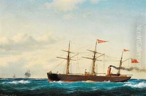 Steamship "edinburgh Of Leith" by Carl Emil Baagoe