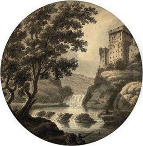 Capriccio, With A Castle Above A Waterfall Capriccio, With A Castle Above A Waterfall