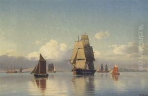 Stille Dag Pa Oresund Mod Hven