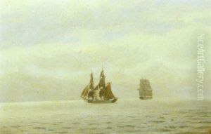 Marine Med Sejlskibe by Carl Emil Baagoe