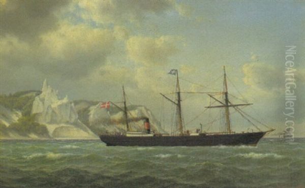 Dampfschiff "odin" Vor Moens Klint - view 1